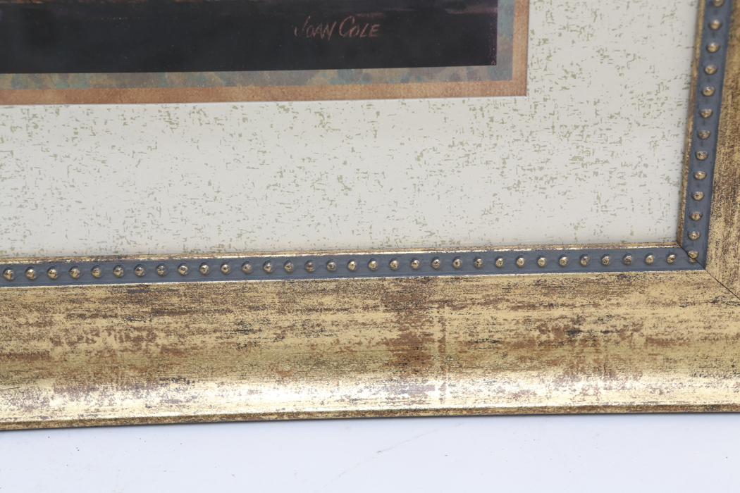 Framed Floral Print After Joan Cole