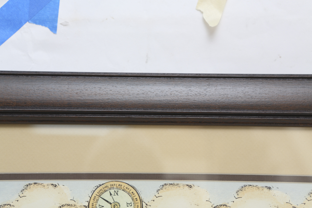 Framed Print of a Map of the World