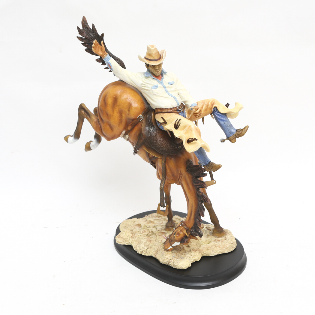 Boehm "Get Off My Back" Bucking Bronco and Cowboy