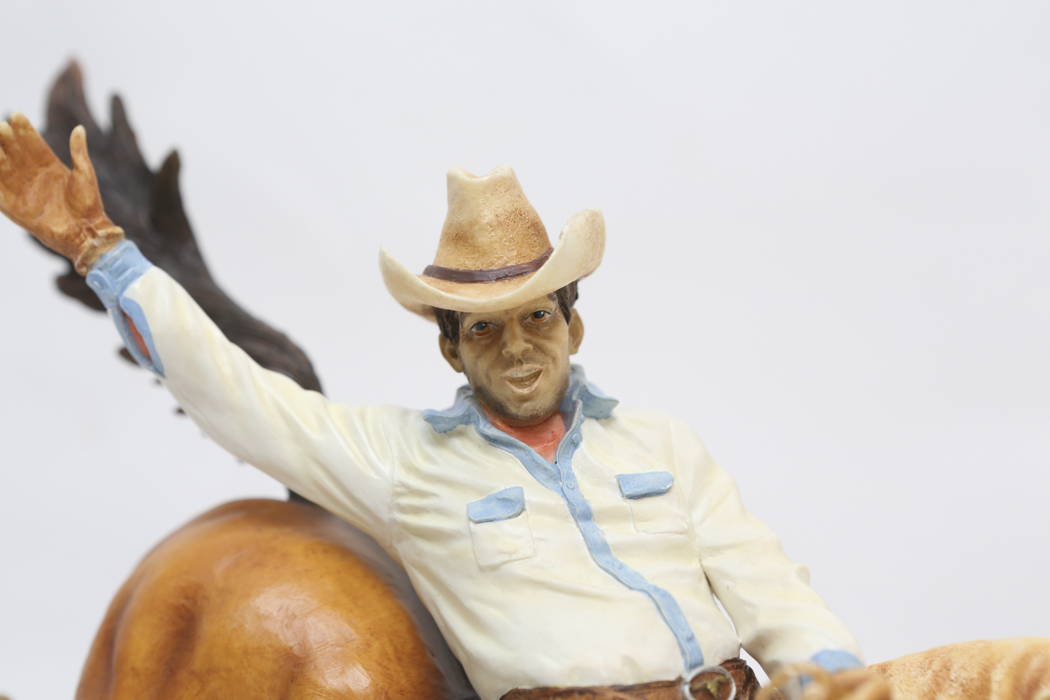 Boehm "Get Off My Back" Bucking Bronco and Cowboy