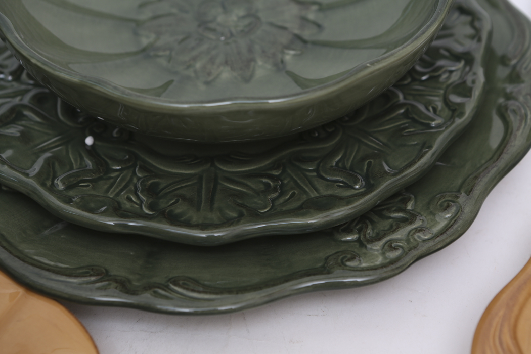 Set of Better Homes and Garden Collection Stoneware Dishes