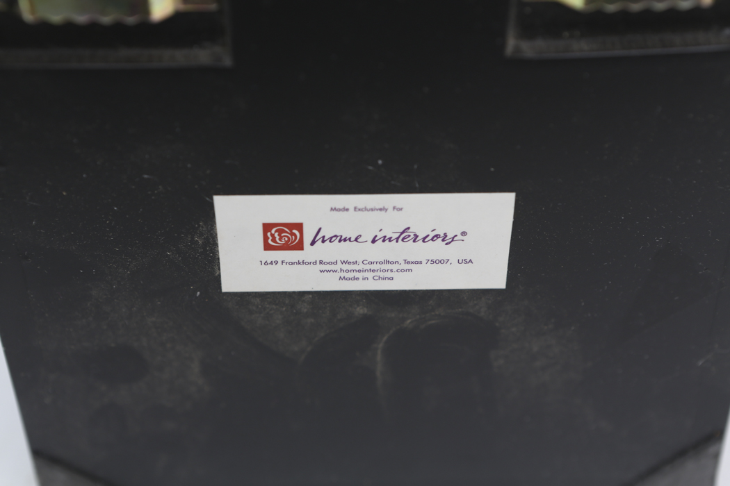 Set of Decorative Boxes and a Wire Basket