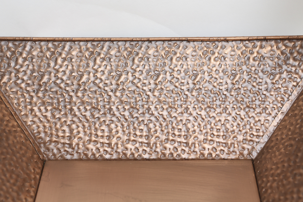 Hammered Metal Tray and Leaf Sconce by Home Interiors