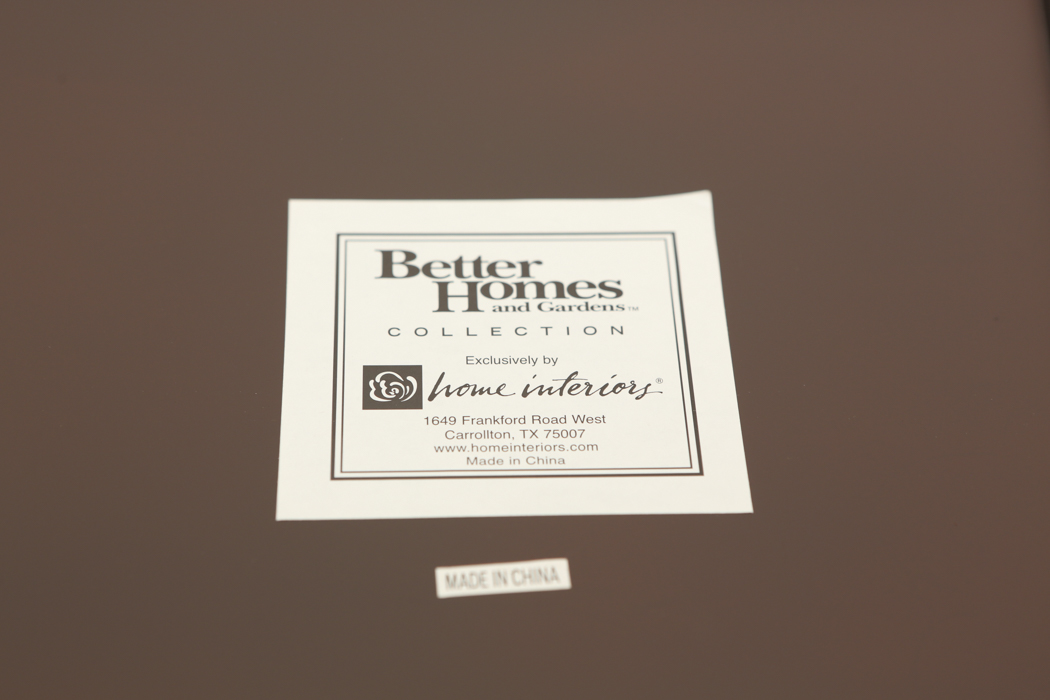 Hammered Metal Tray and Leaf Sconce by Home Interiors