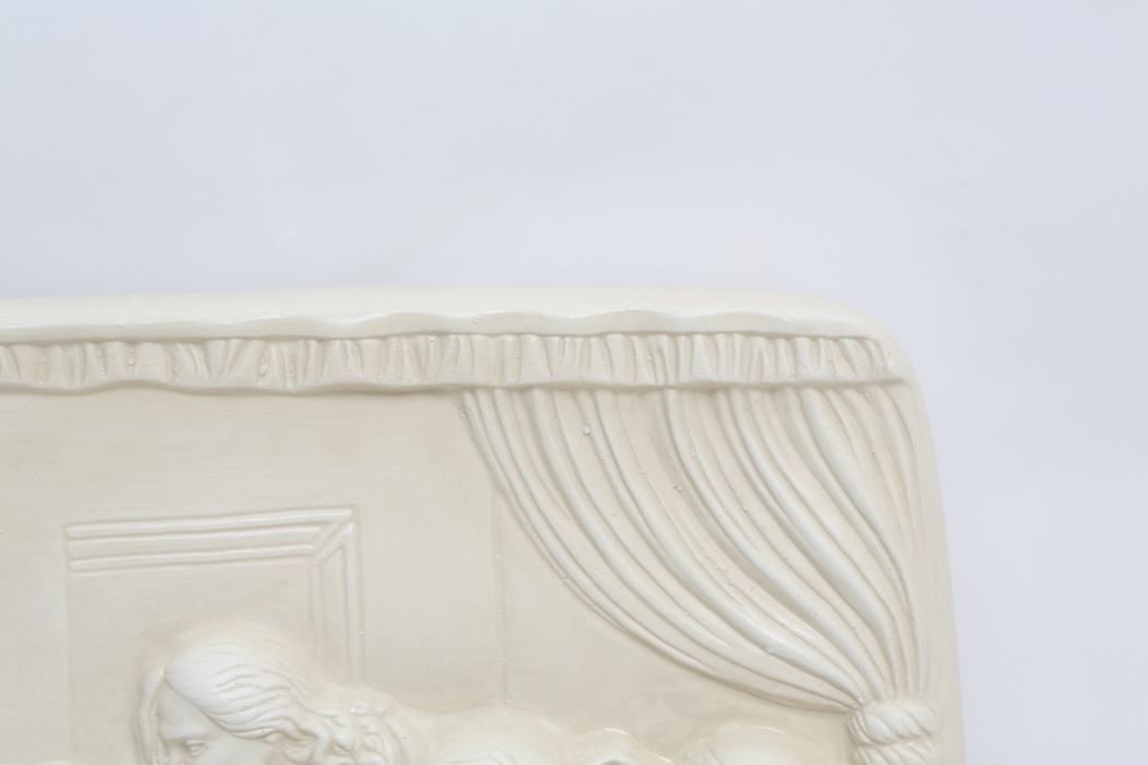 "The Last Supper" Stone Look Raised Relief Wall Plaque