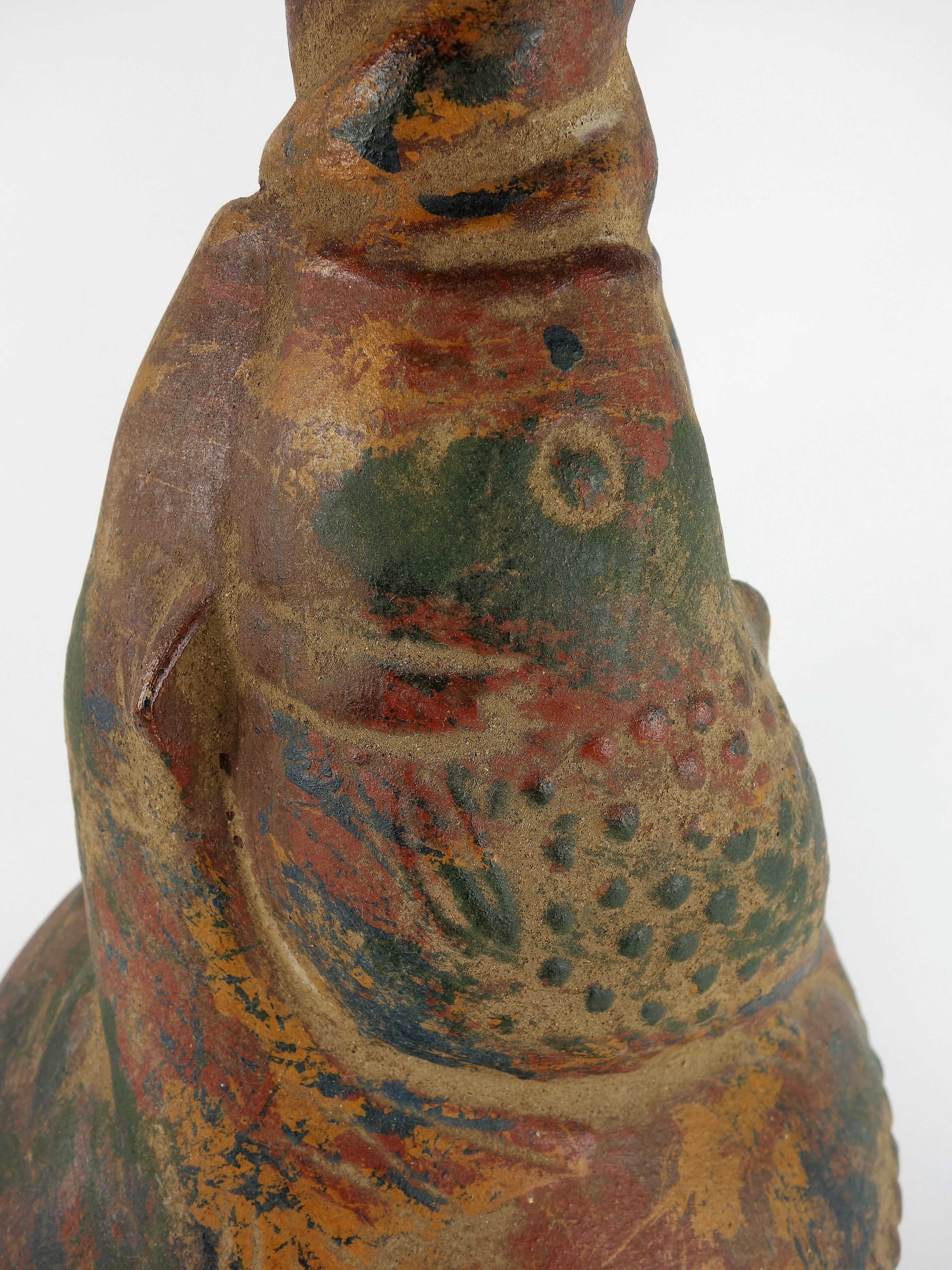 Substantial Vintage Art Pottery Fish Vessel