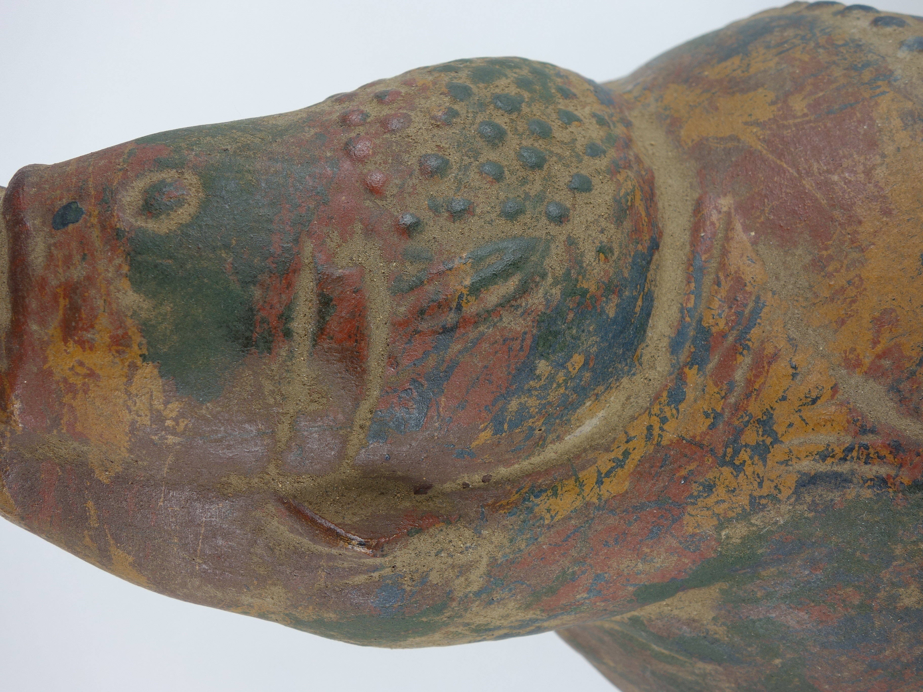 Substantial Vintage Art Pottery Fish Vessel