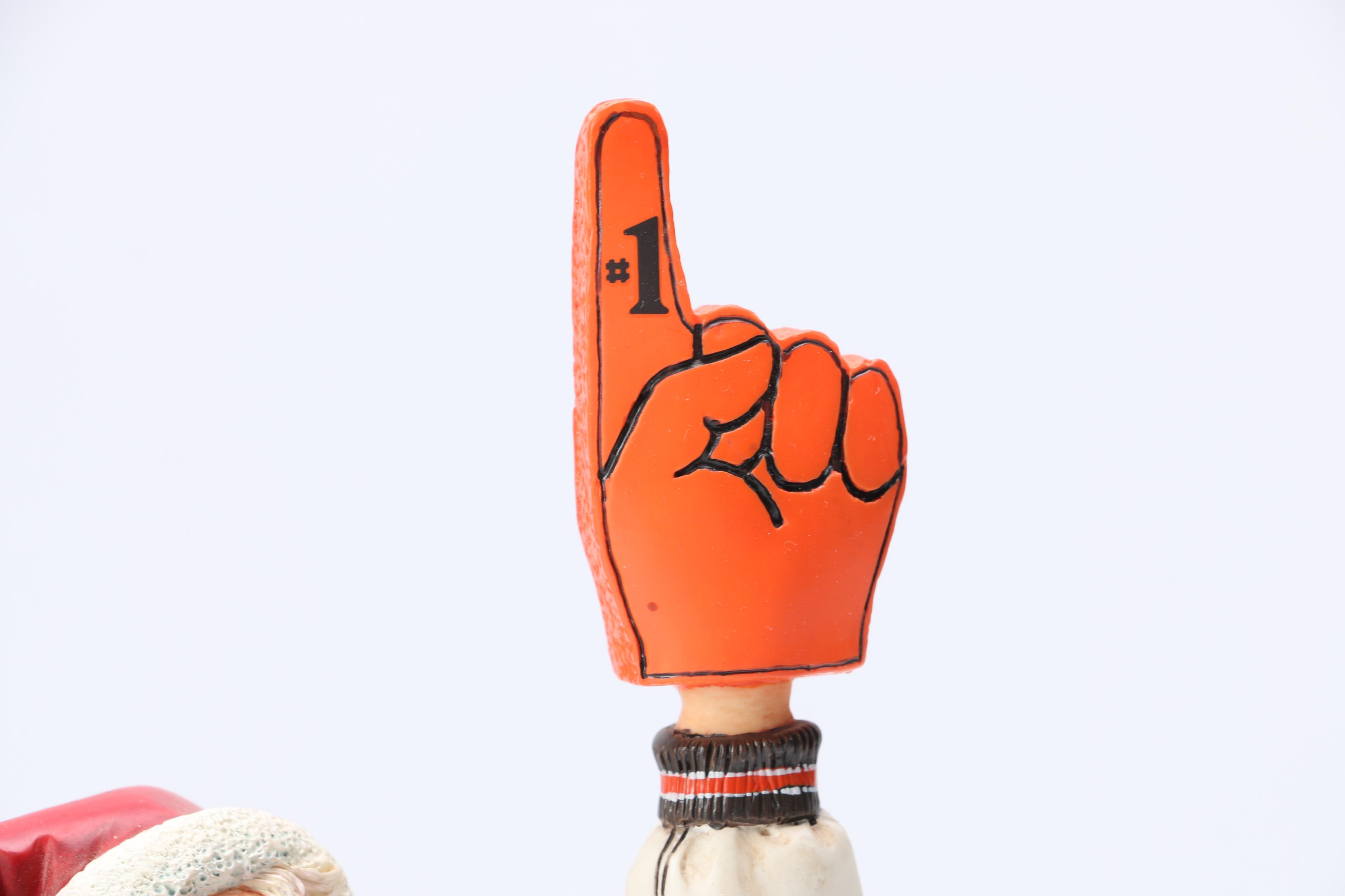 Danbury Mint Cleveland Browns Santa Figurine