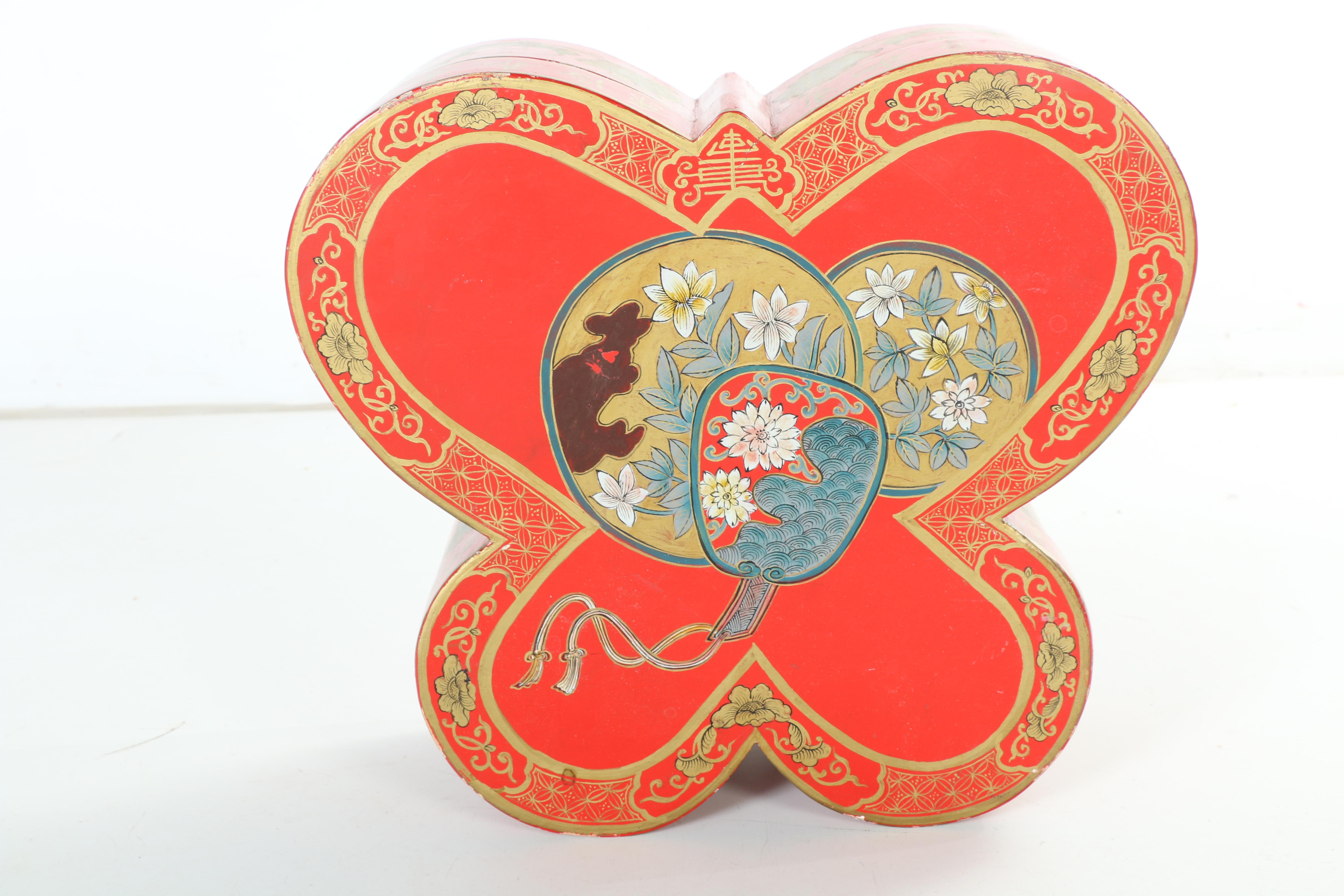 Vintage Chinese Butterfly Box