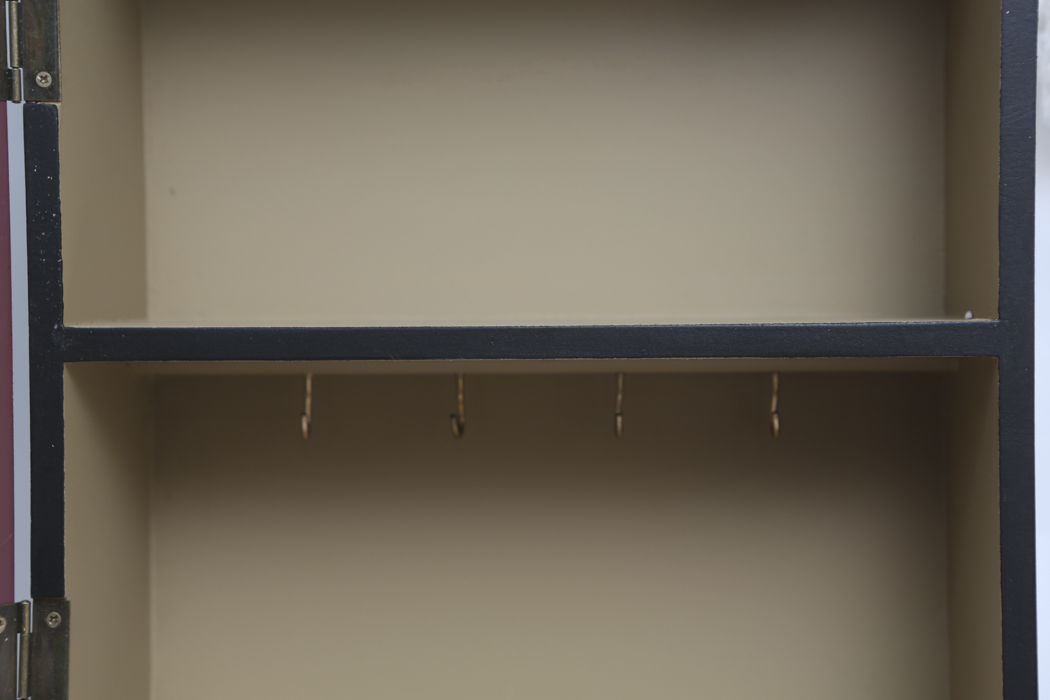 Painted Rooster Cabinet and Candle Wall Sconce