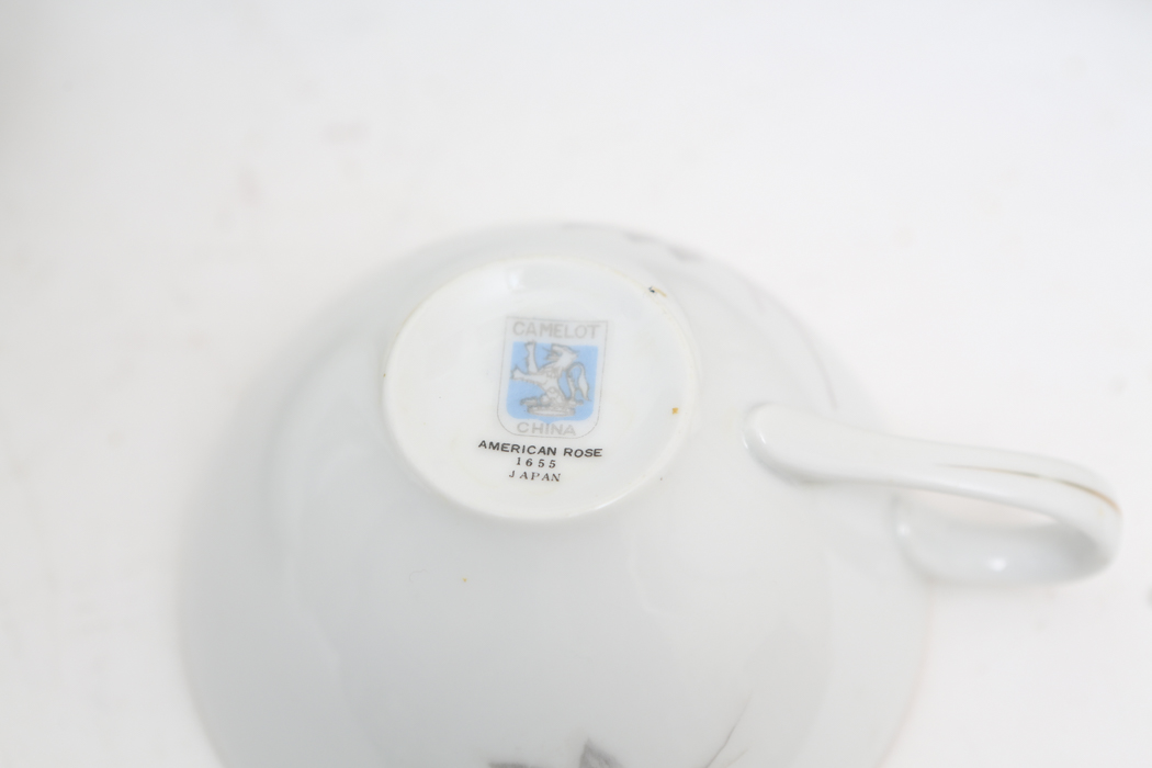 "Golden Rose" Fine China Japan and "American Rose" Camelot