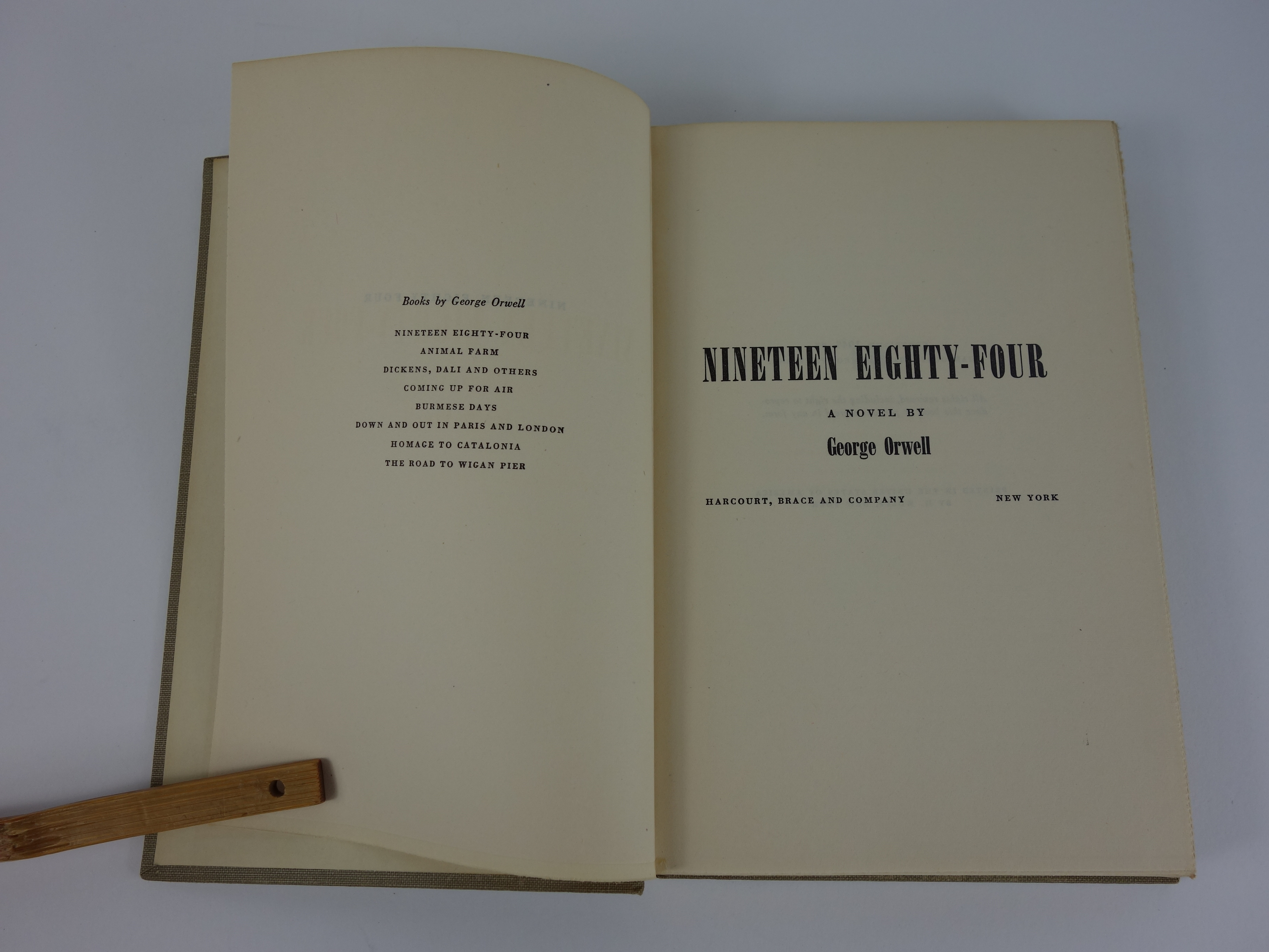1984 Book Club Edition of "Nineteen Eighty-Four" by George Orwell