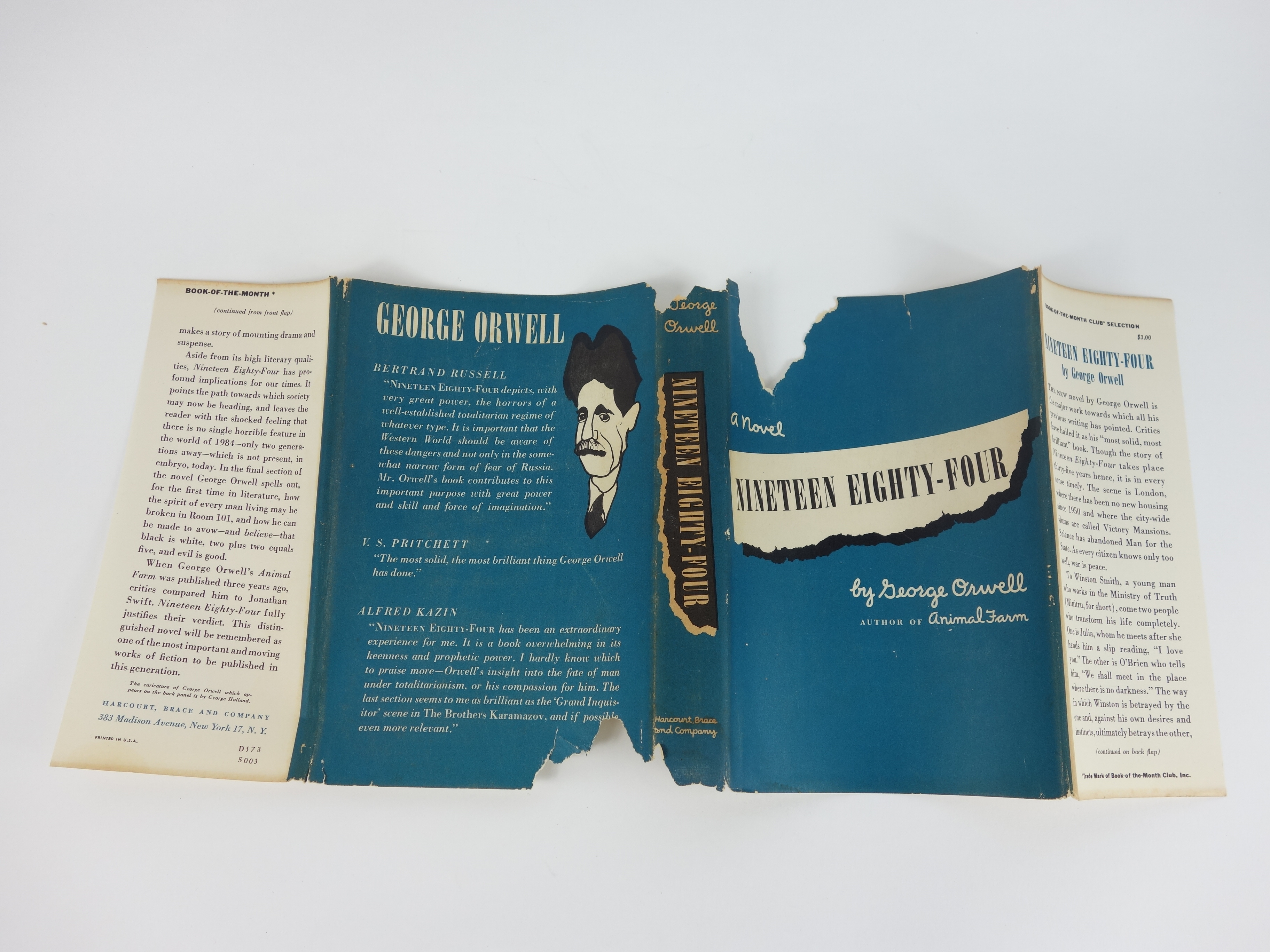 1984 Book Club Edition of "Nineteen Eighty-Four" by George Orwell