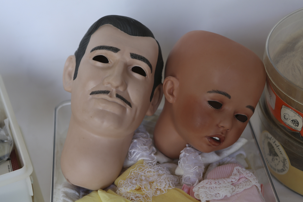 Collection of Dolll Parts and Wigs