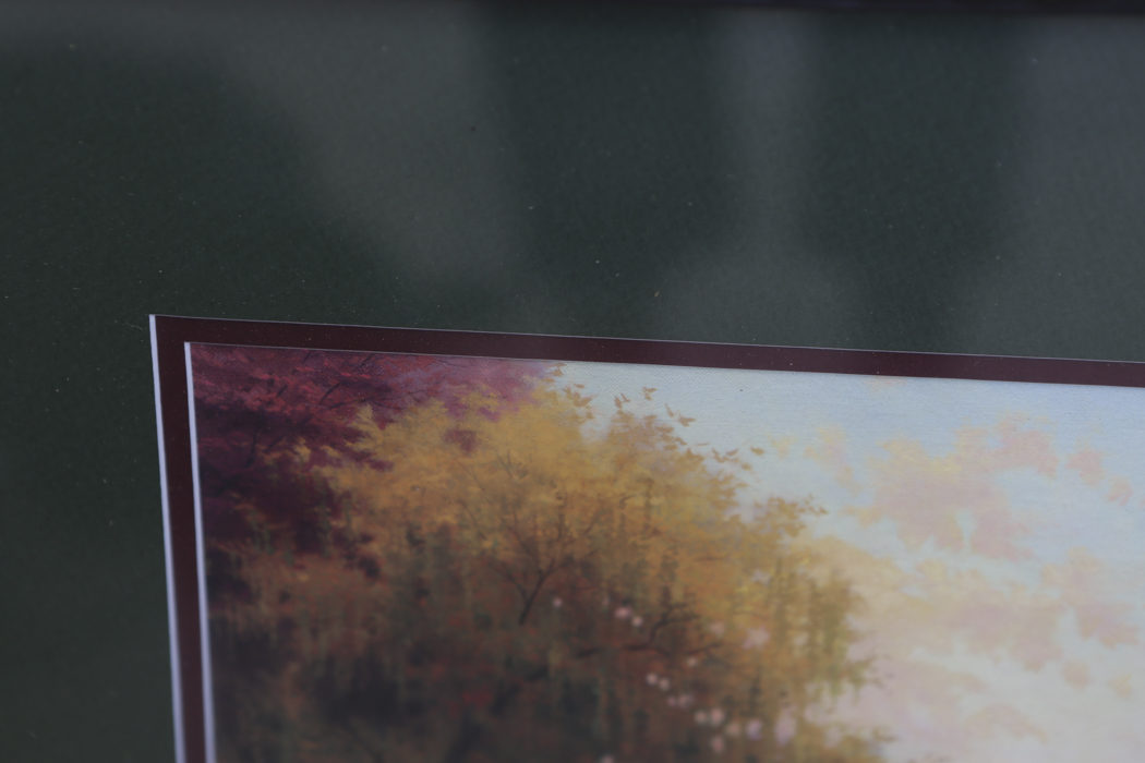 Thomas Kinkade Offset Lithograph "Cobblestone Bridge"