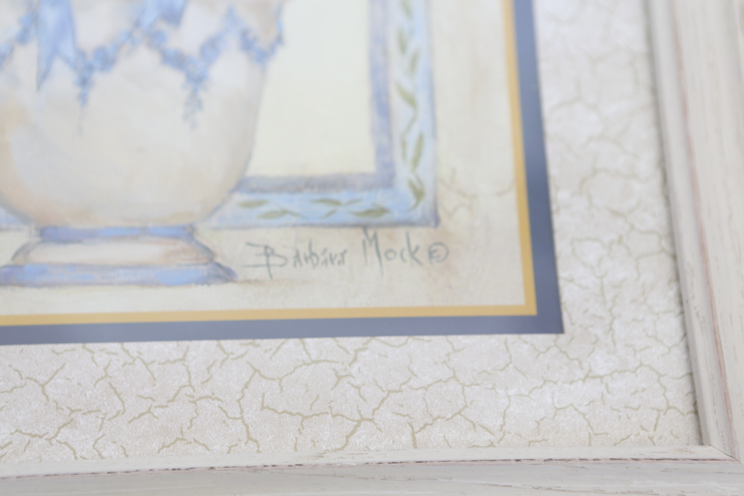 Pair of Yellow Flower Bouquet Prints by Barbara Mock