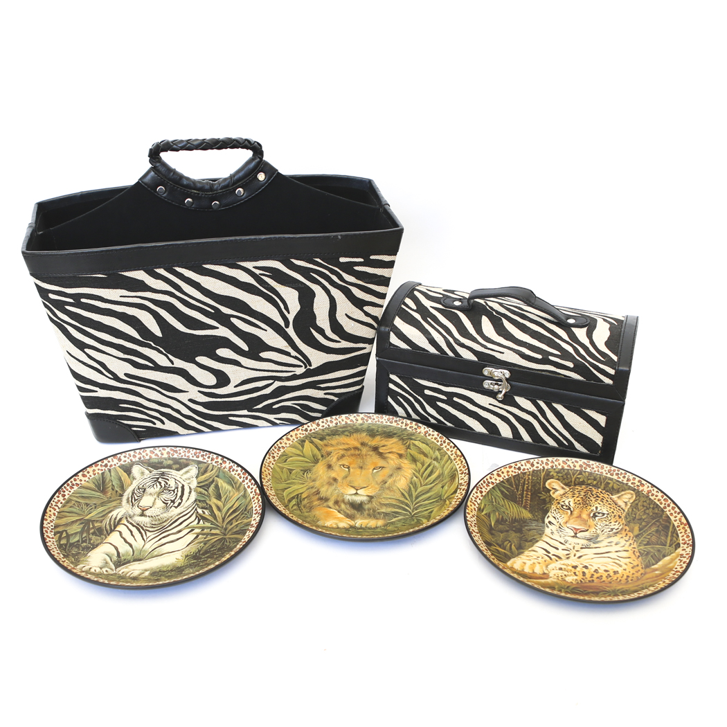 Selection of Safari Inspired Accessories and Decorative Plates