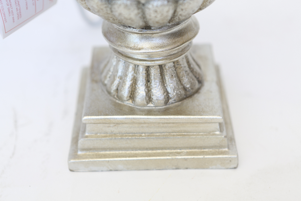 Two Urn Planters and a Three Candle Sconce