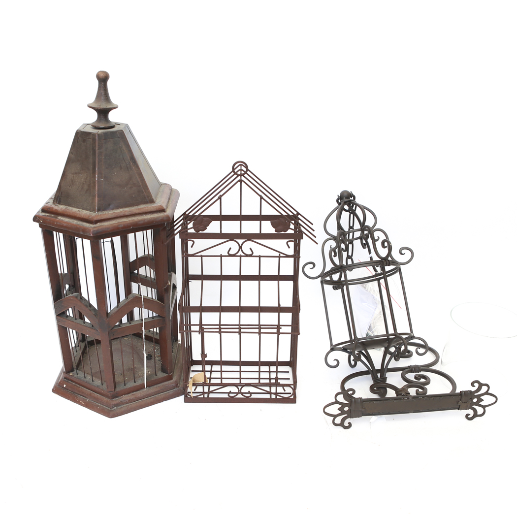 Selection of Hanging Metal and Wood Lanterns