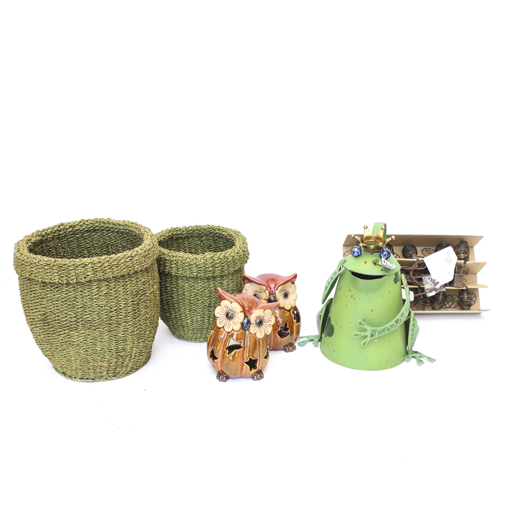 Assortment of Garden Items by Home Interiors