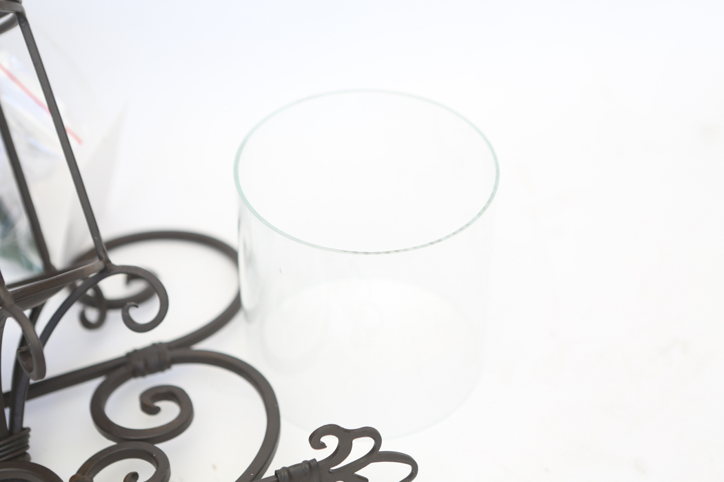 Selection of Hanging Metal and Wood Lanterns