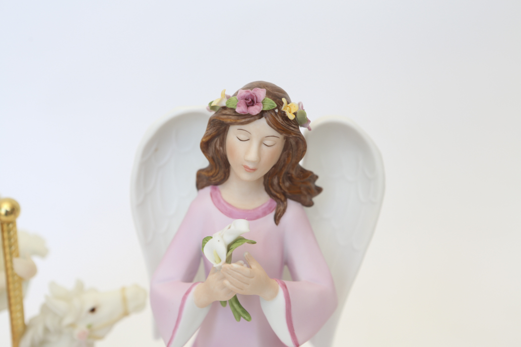 Porceain Angel and Serpahim "Heavenly Dreams"