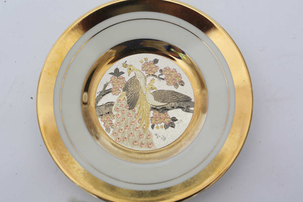 Japanese Chokin Art Collectible Plate