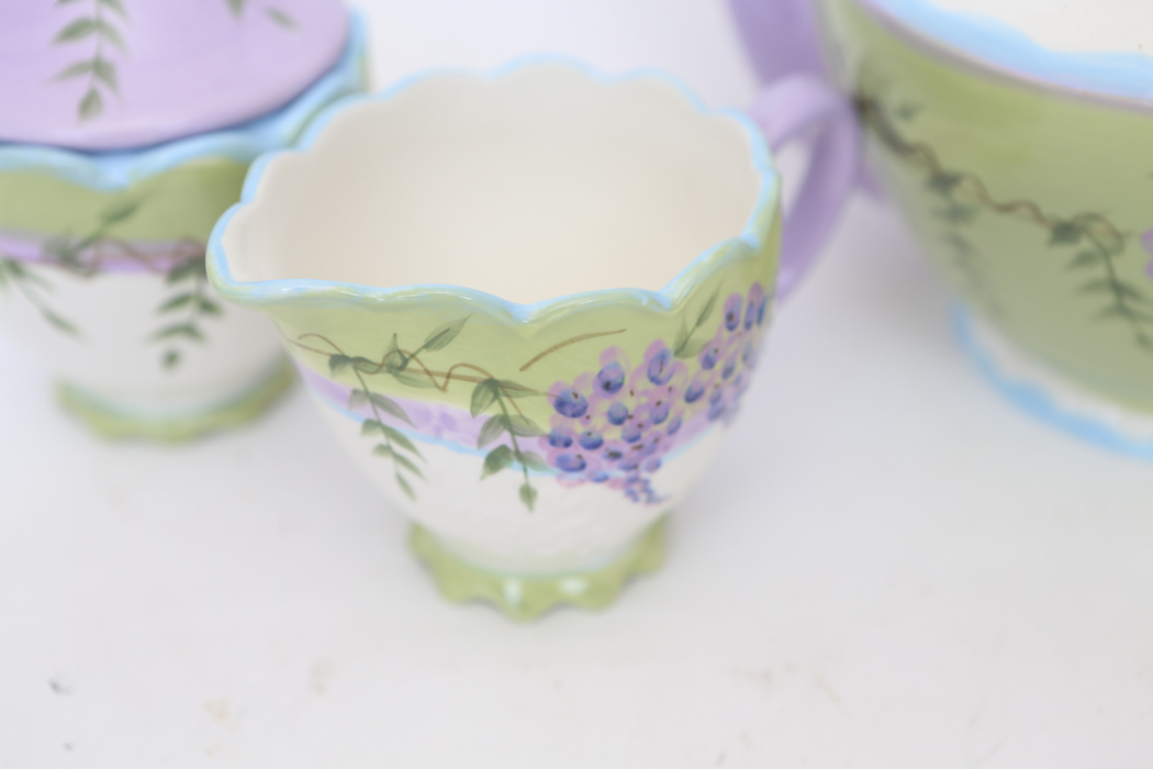 Wisteria Collection Tea Set by Home Interiors