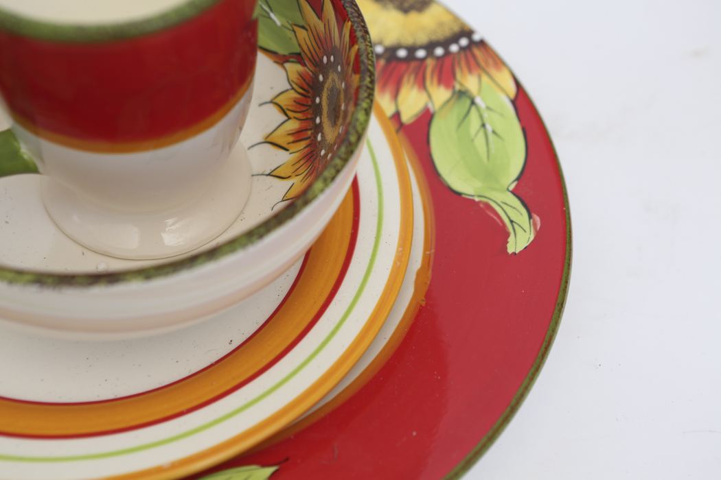 Sunflower Breakfast Nook Decor