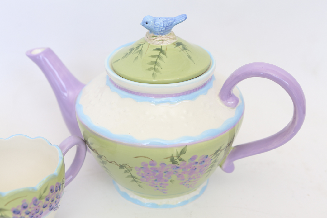 Wisteria Collection Tea Set by Home Interiors