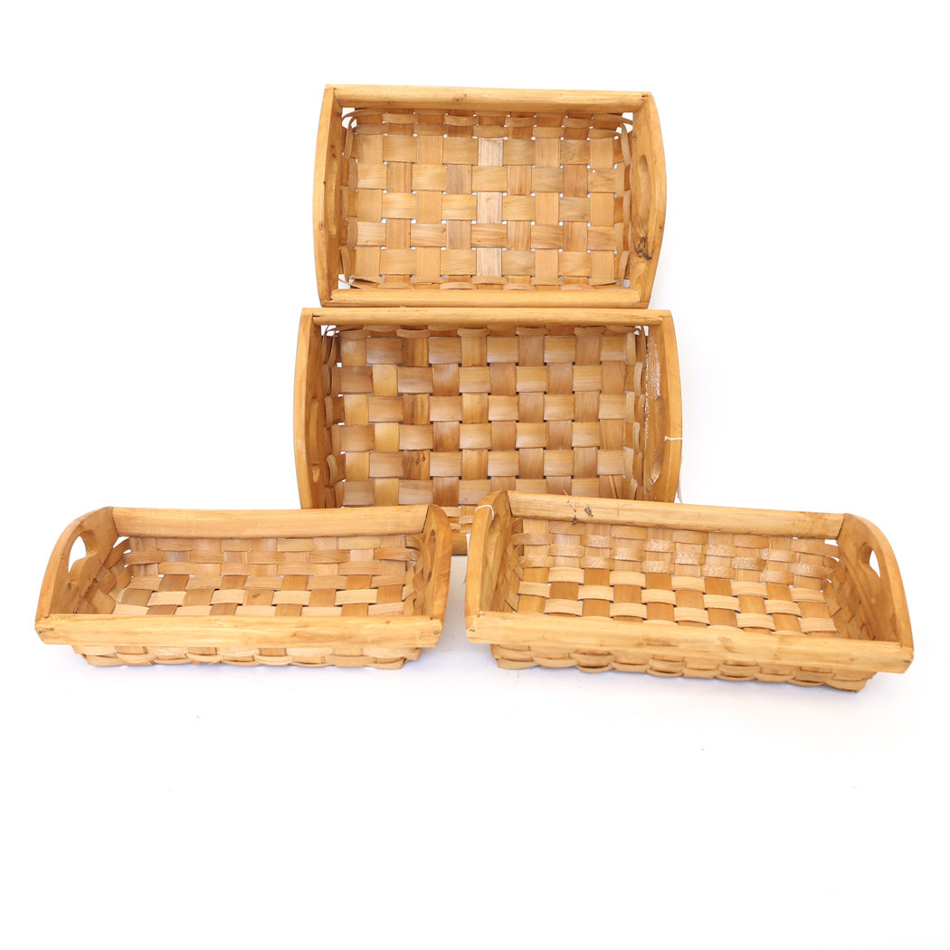 Four Cedar Baskets