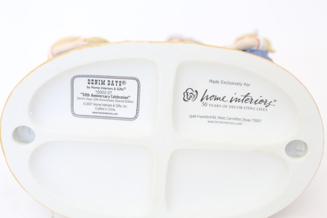 Denim Days "50th Anniversay Celebration" Figurine by Home Interiors