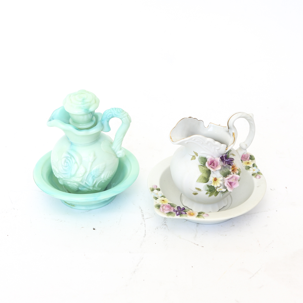 Lefton China and Avon PItcher and Basin