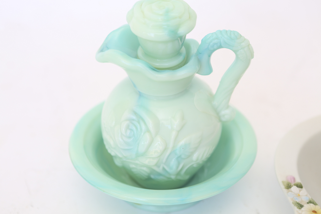 Lefton China and Avon PItcher and Basin