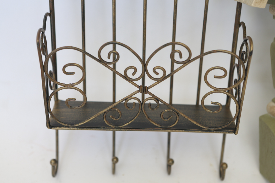 Metal Letter Holder and Bird House