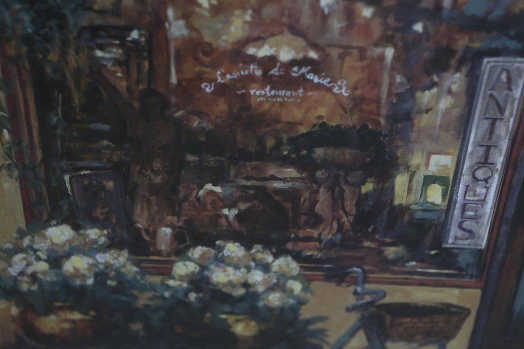 Framed Print of an Antique Shop