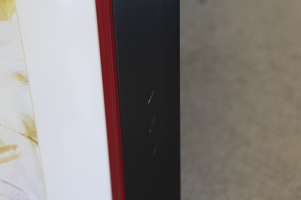 Pair of Crimson Flower Prints