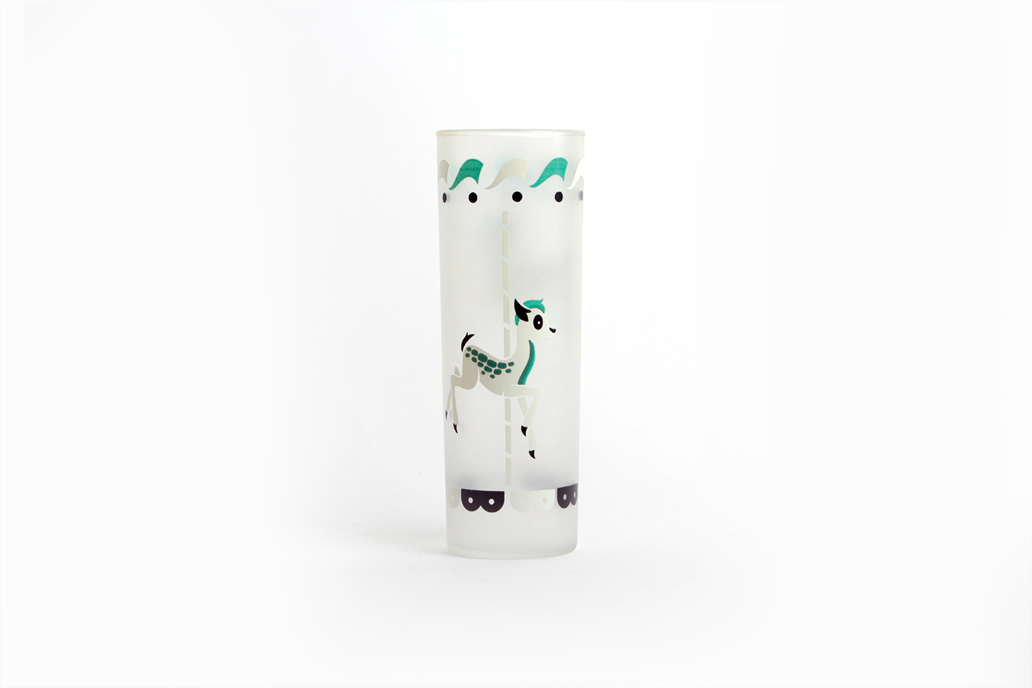 Libbey "Carousel" Frosted Iced Tea Glasses