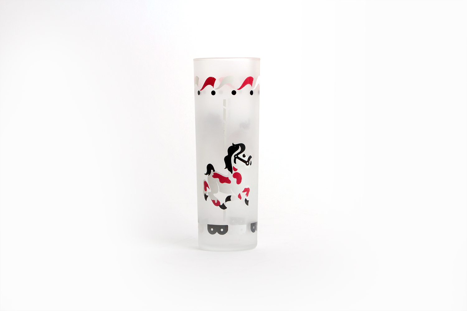 Libbey "Carousel" Frosted Iced Tea Glasses