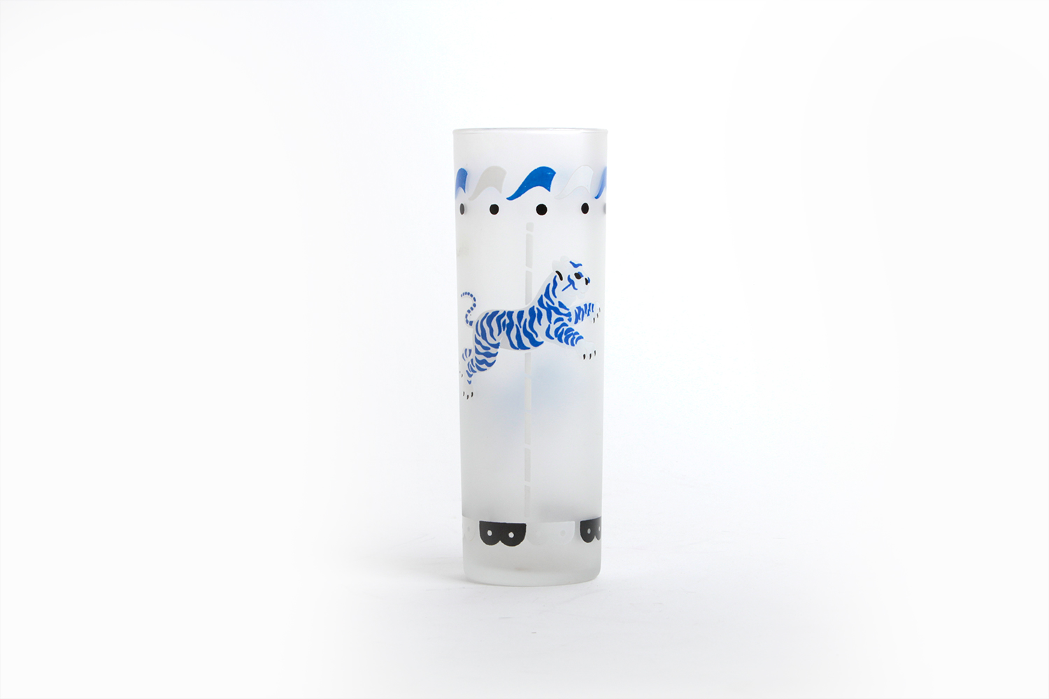 Libbey "Carousel" Frosted Iced Tea Glasses