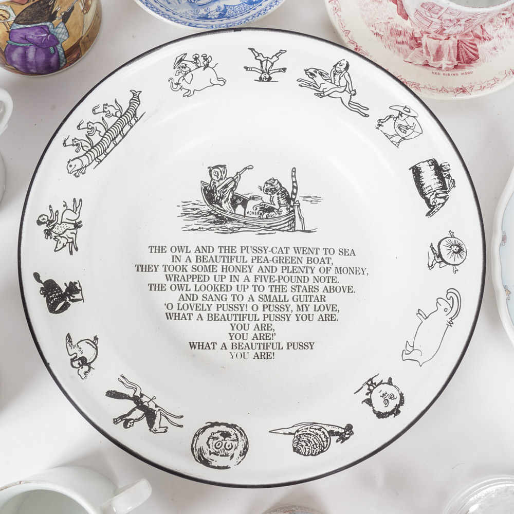 Variety of Vintage Children's Dishes