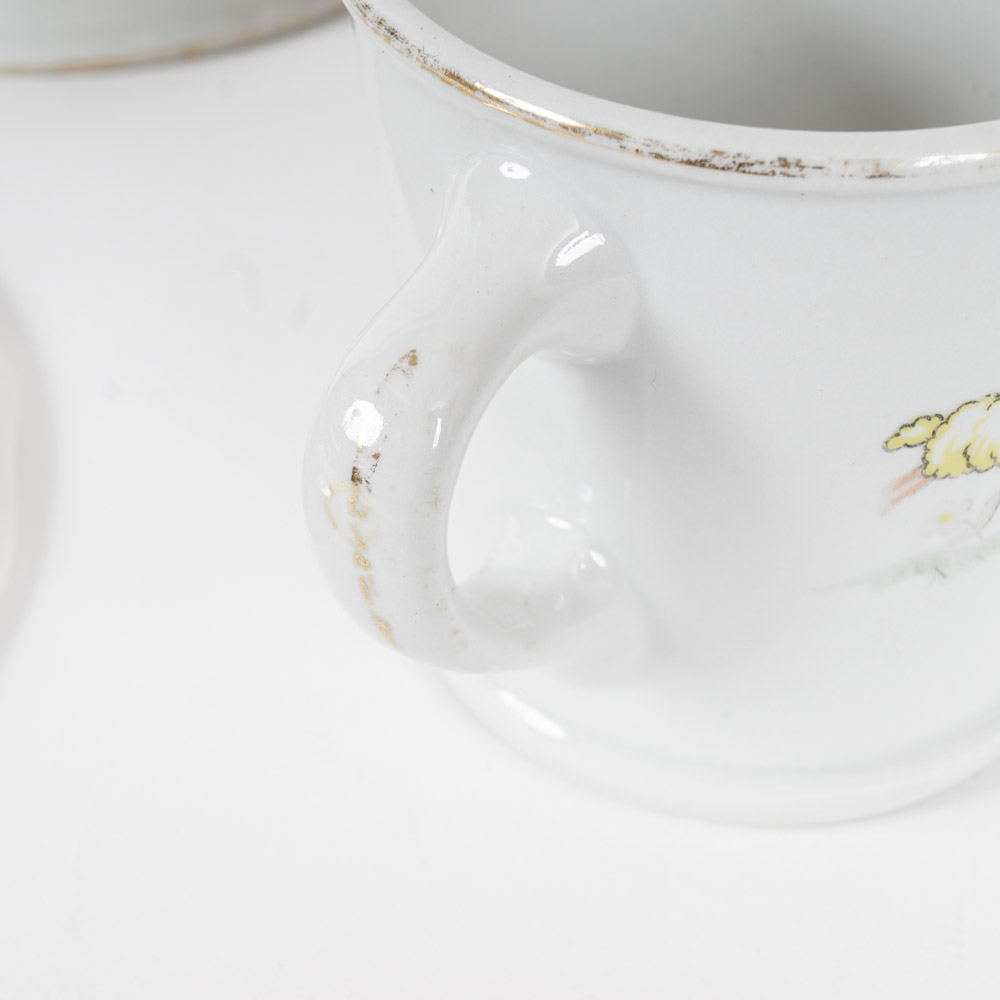 Variety of Vintage Children's Dishes