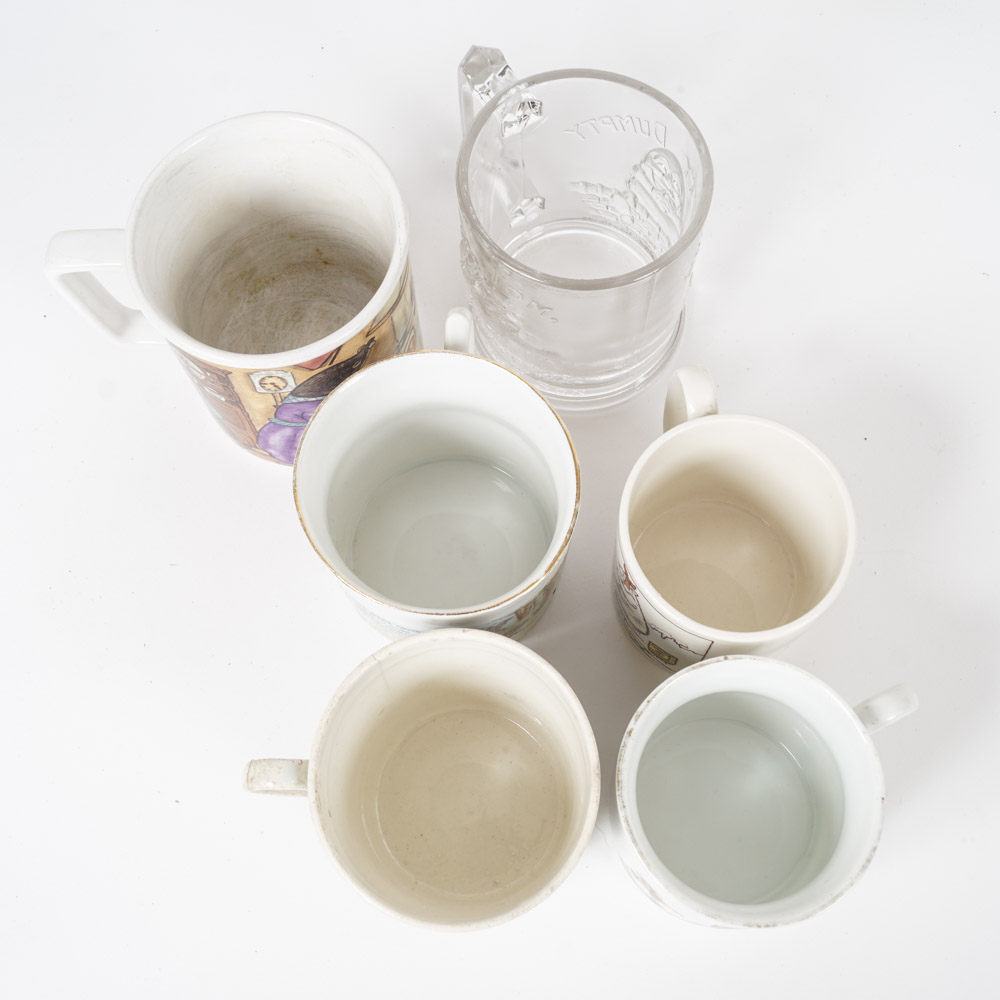 Variety of Vintage Children's Dishes