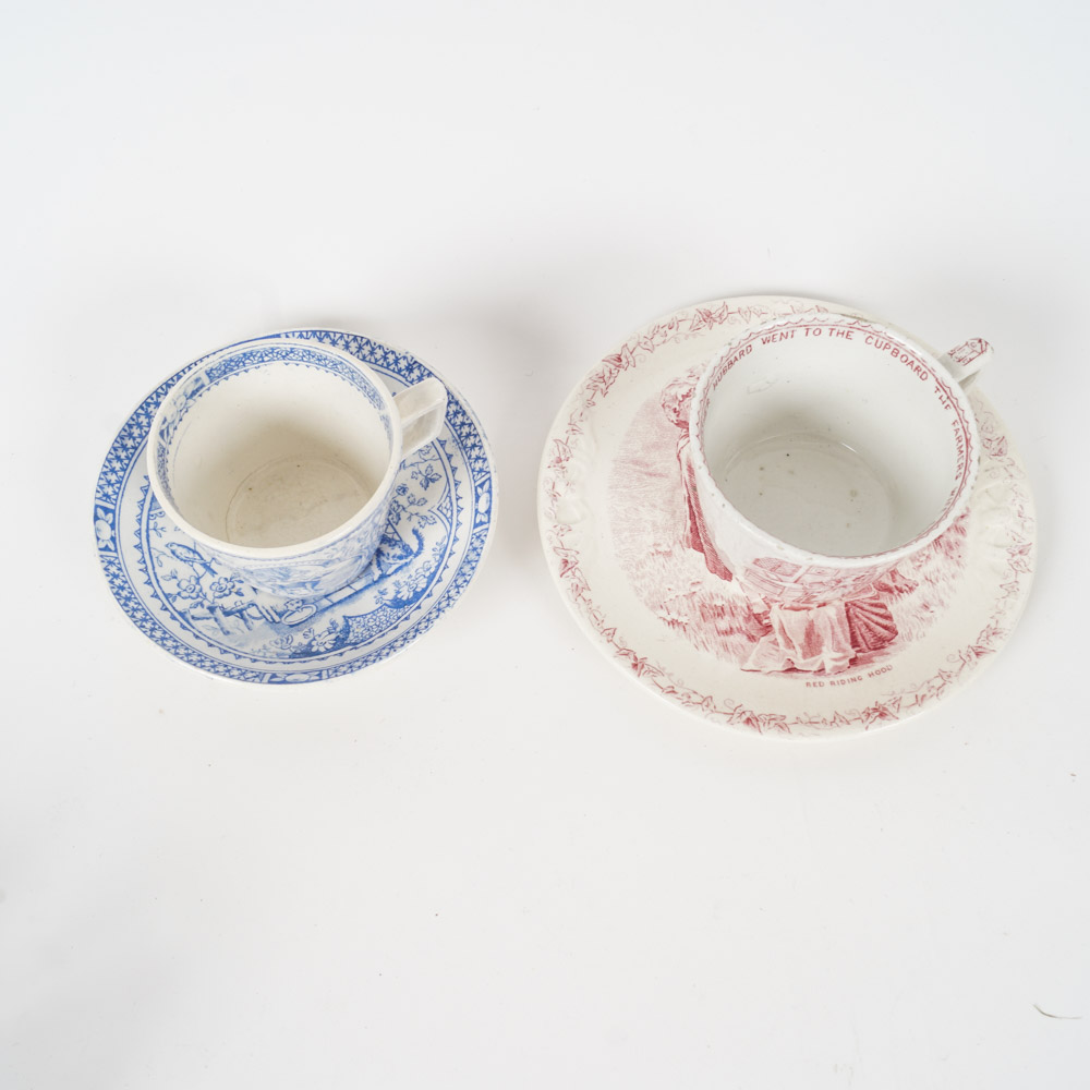 Variety of Vintage Children's Dishes