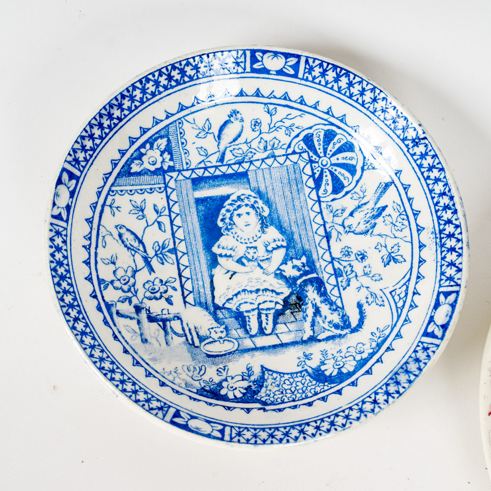 Variety of Vintage Children's Dishes
