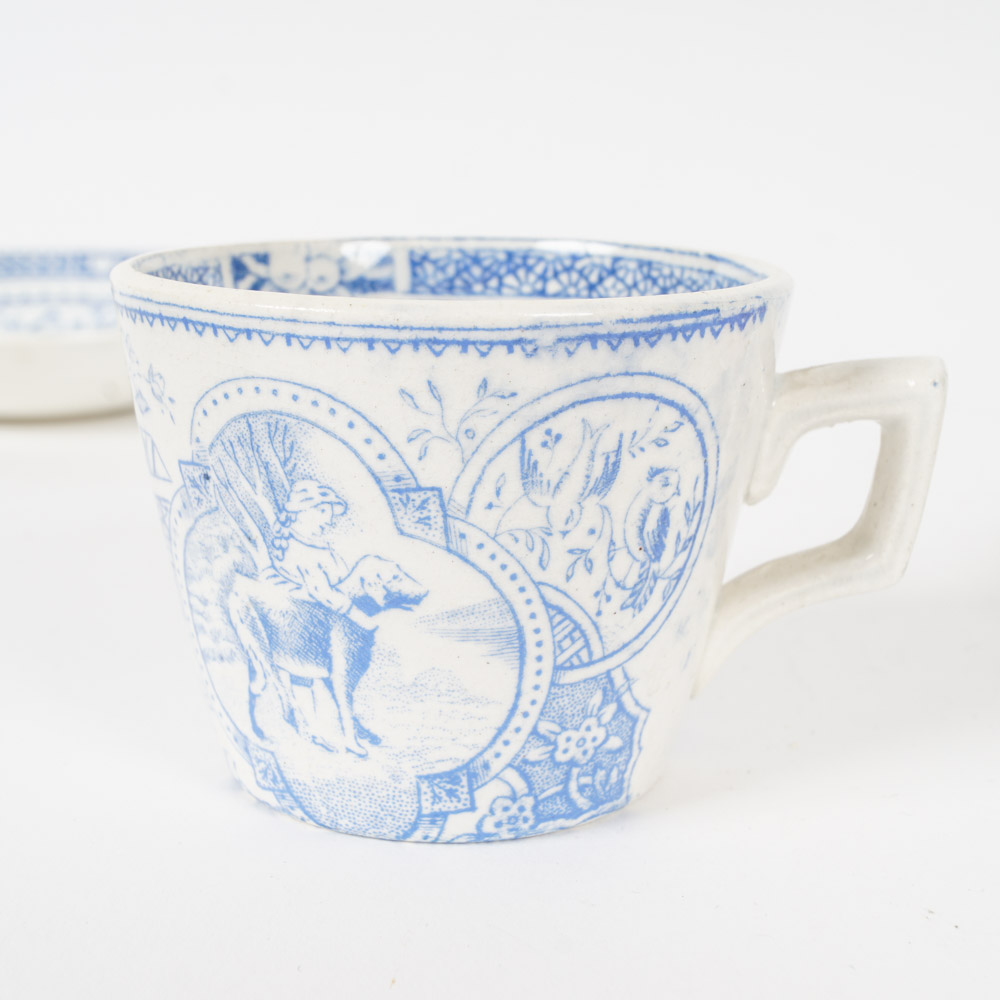 Variety of Vintage Children's Dishes