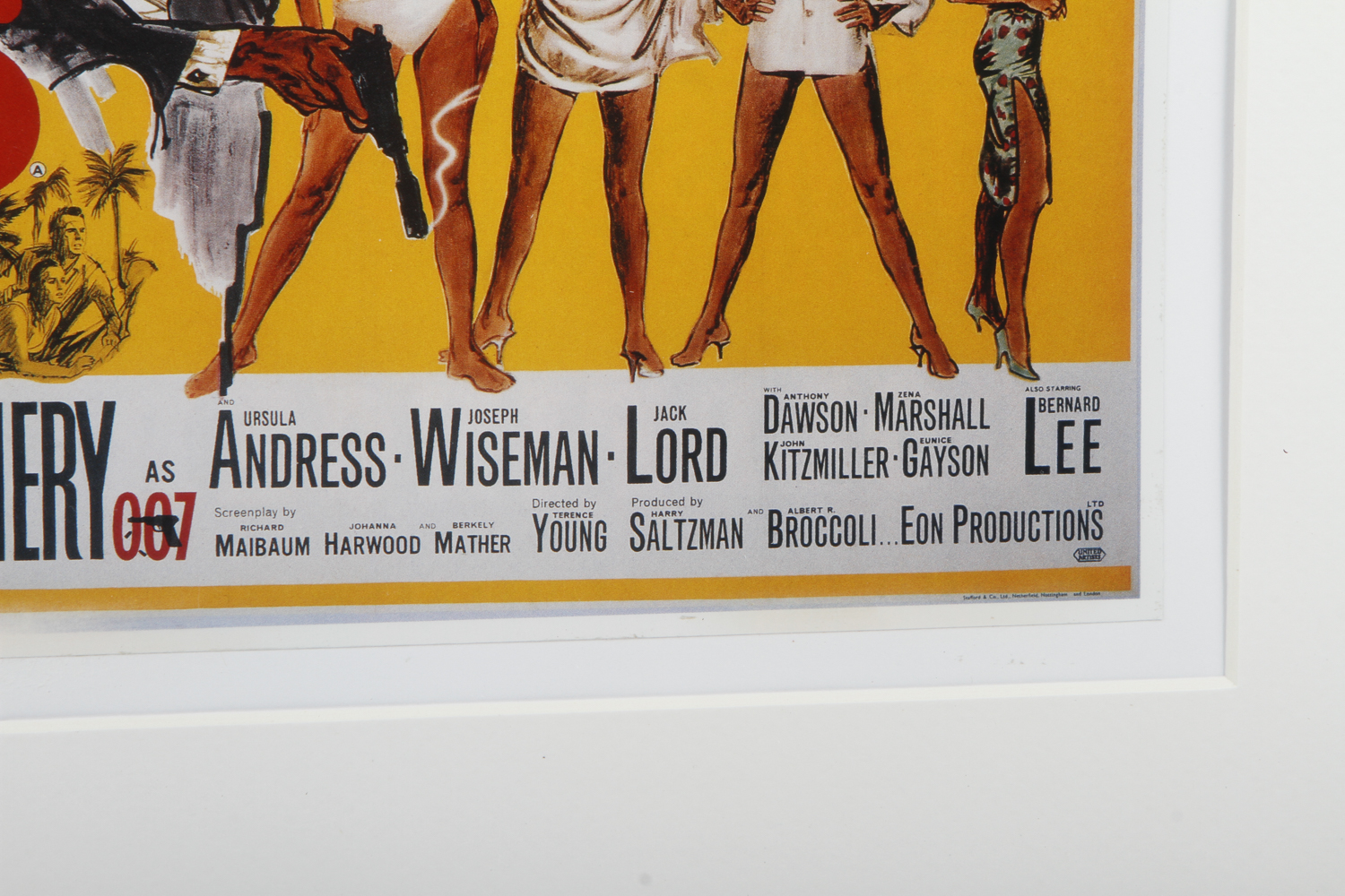 James Bond "Dr. No" Reproduction Film Poster