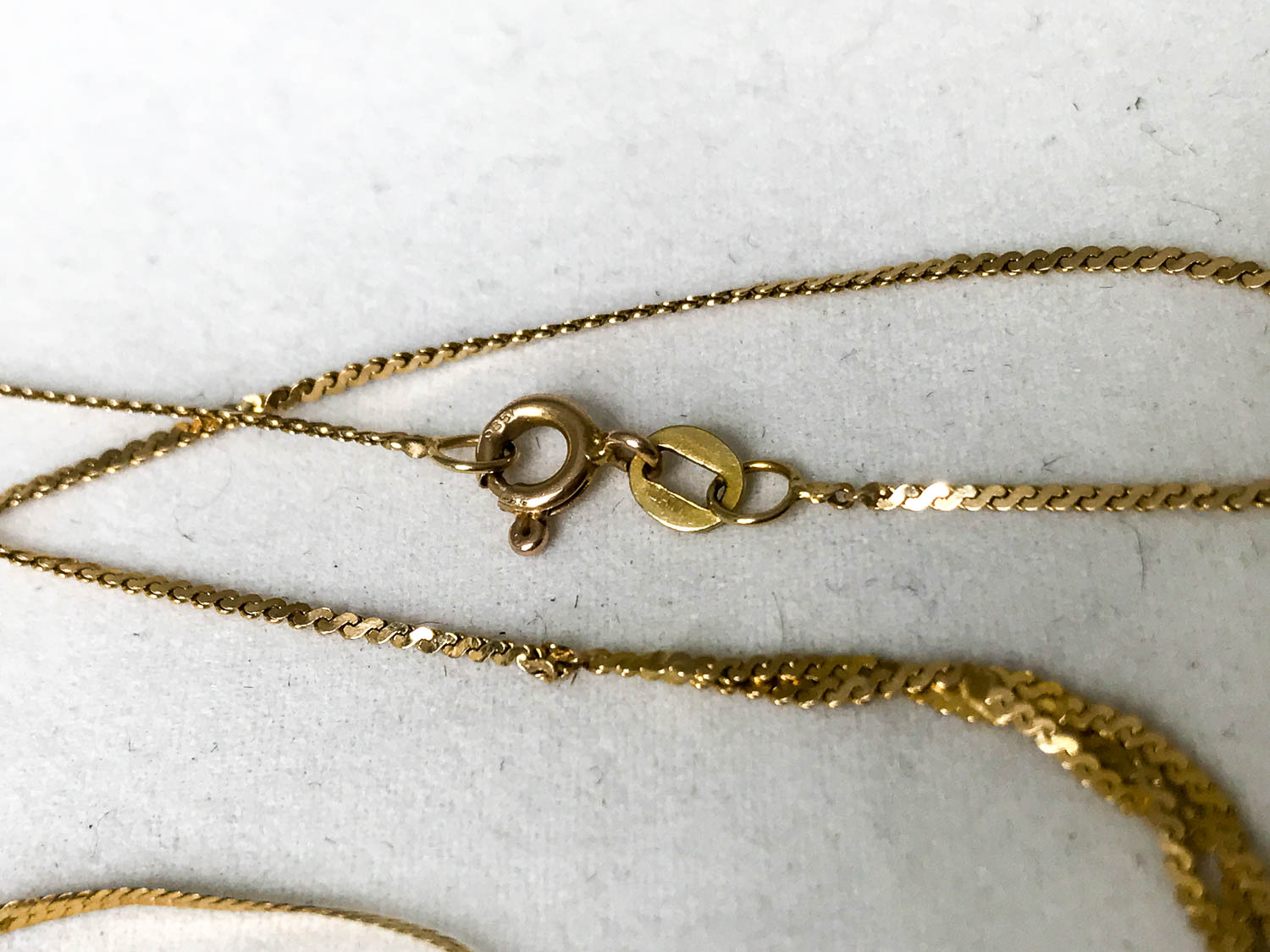 14K Scrap Bracelet And Kinked Necklace