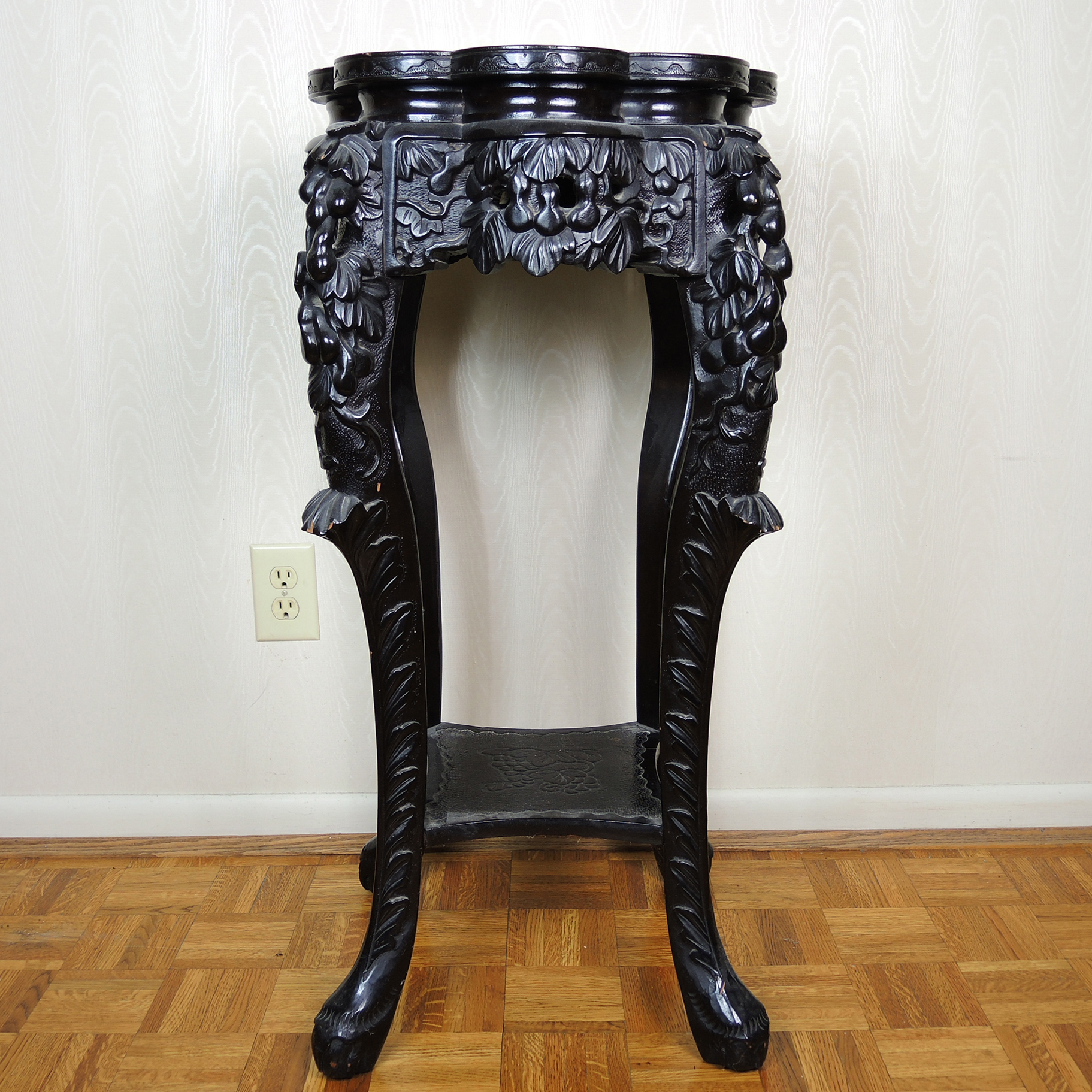 Antique Carved Display Stand