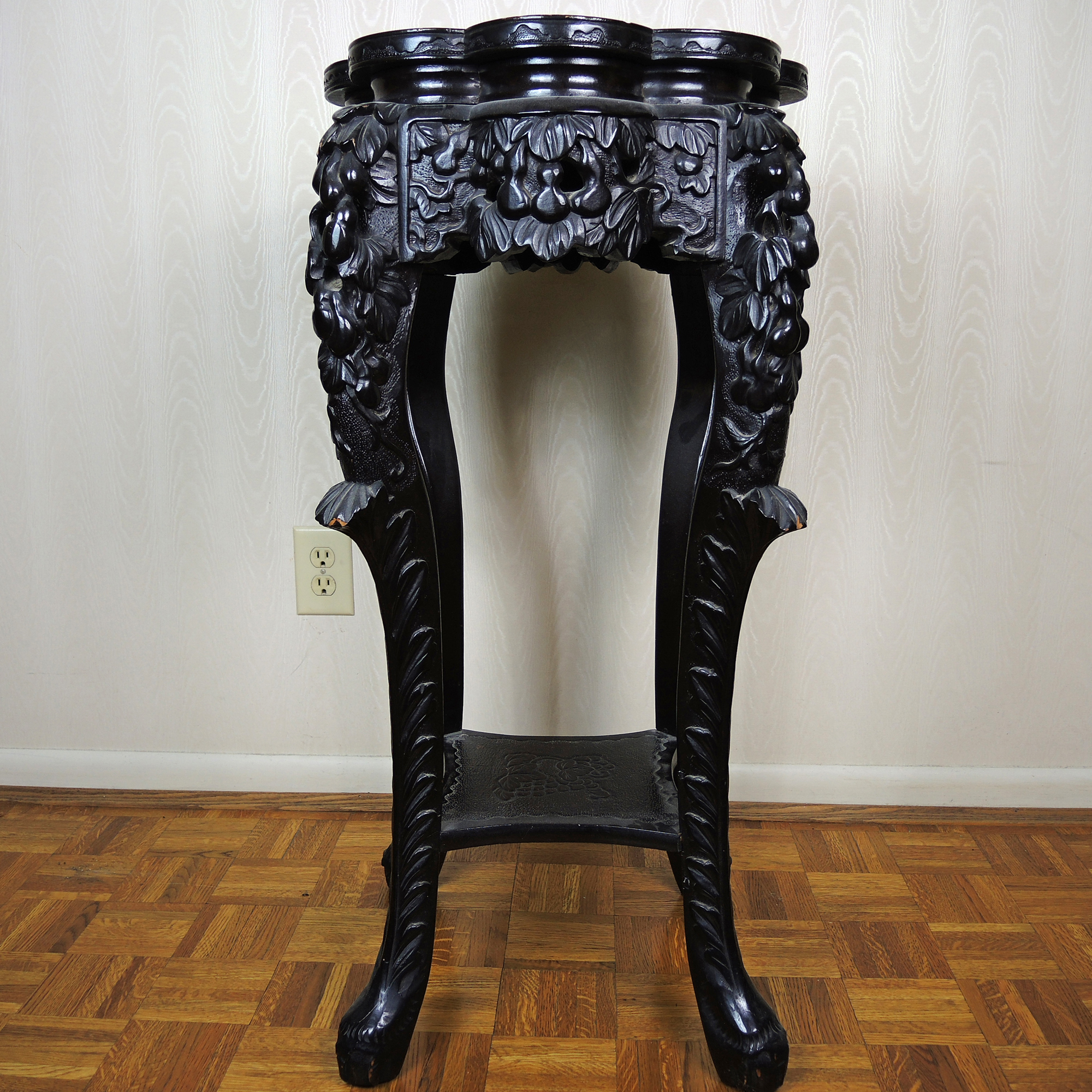 Antique Carved Display Stand